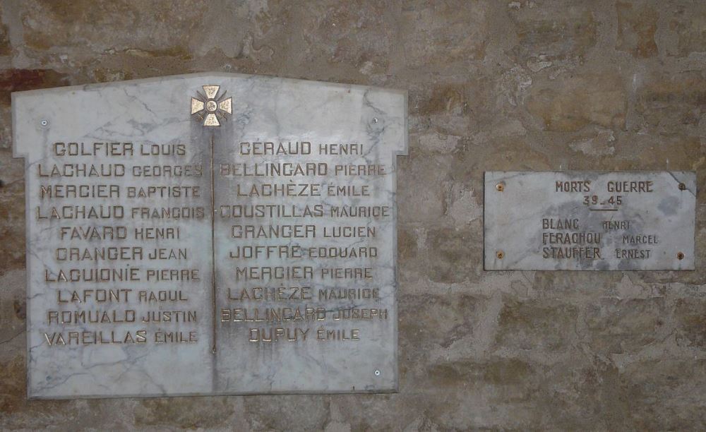Memorials Parish of Granges-d'Ans