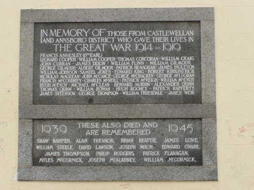 War Memorial Castlewellan and Ansboro