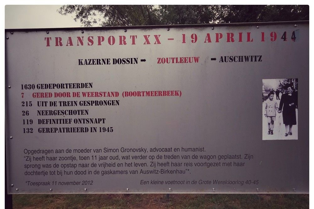 Information board Transport XX Zoutleeuw