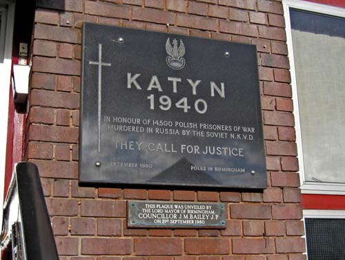 Memorial Katyn Birmingham