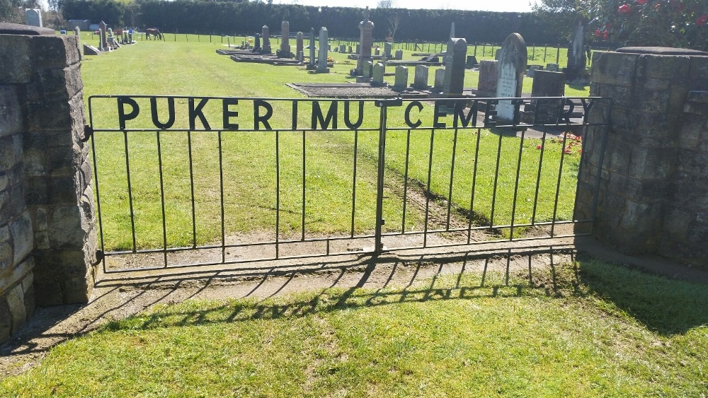 Commonwealth War Grave Pukerimu Cemetery