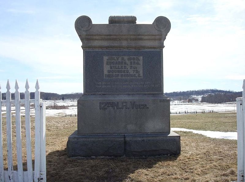 12th New Hampshire Volunteer Infantry Regiment Monument