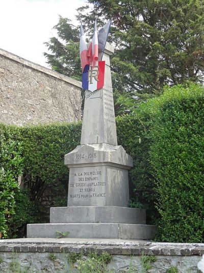 Oorlogsmonument Grisy-les-Pltres