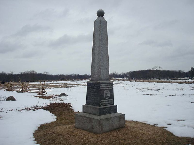 Monument 121st Pennsylvania Volunteer Infantry Regiment