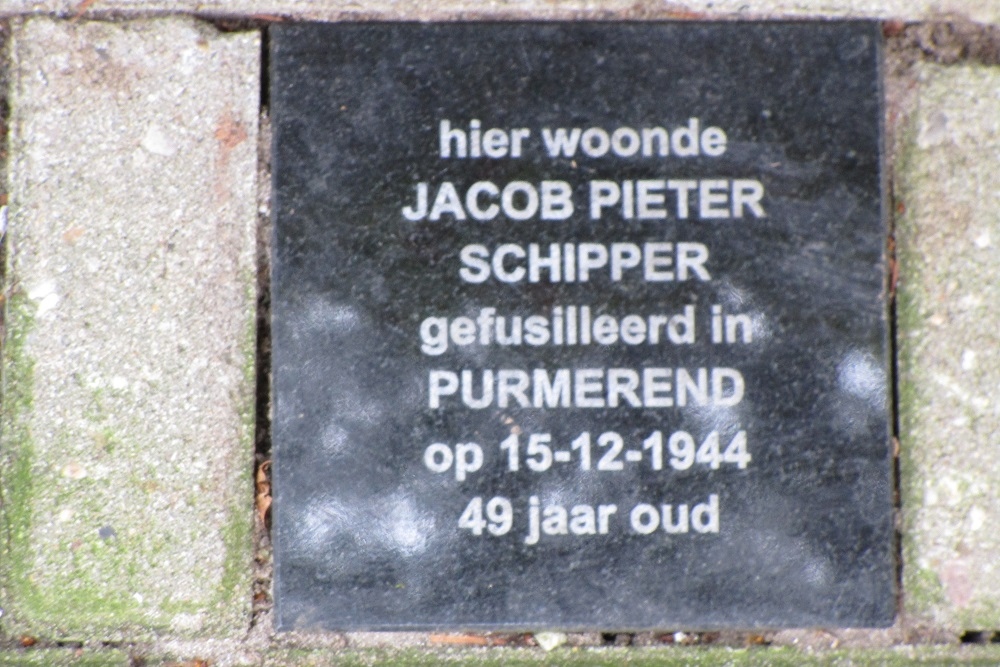 Memorial Stone Vermeerstraat 112