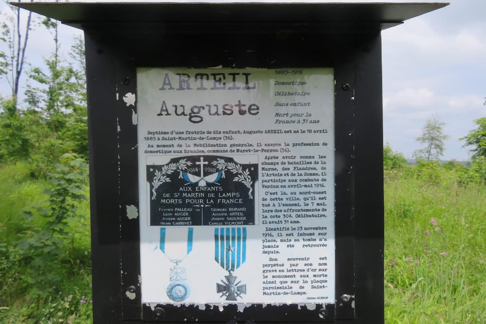 Missing Grave Arteil Auguste Esnes-en-Argonne