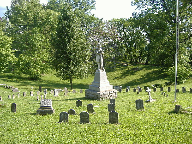 Geconfedereerden-Monument en Graven Green Hill Cemetery
