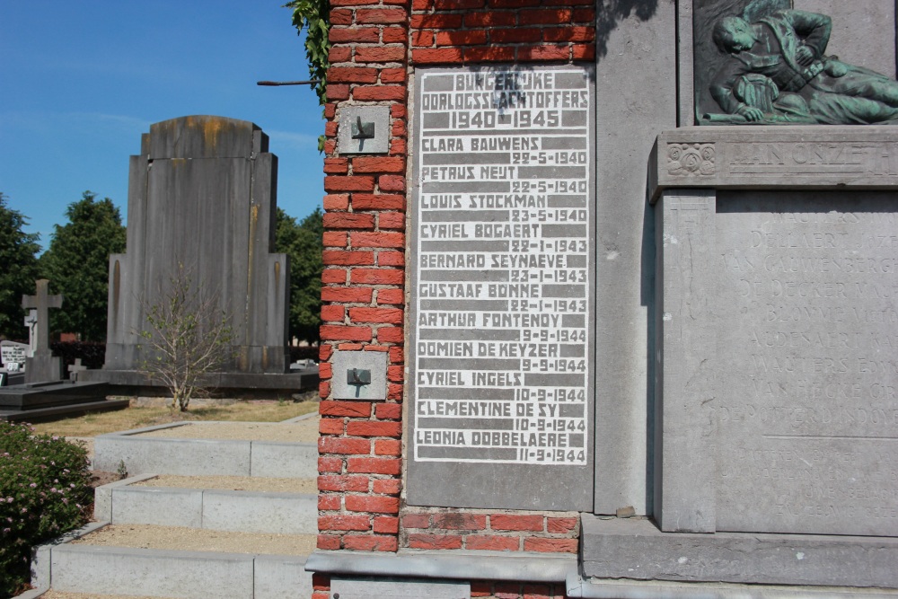 Oorlogsmonument Begraafplaats Doornzele	 #4