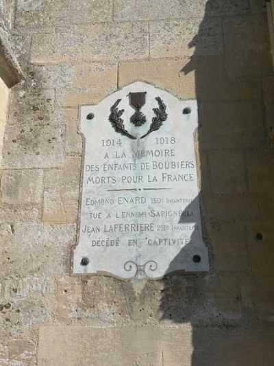 War Memorial Boubiers