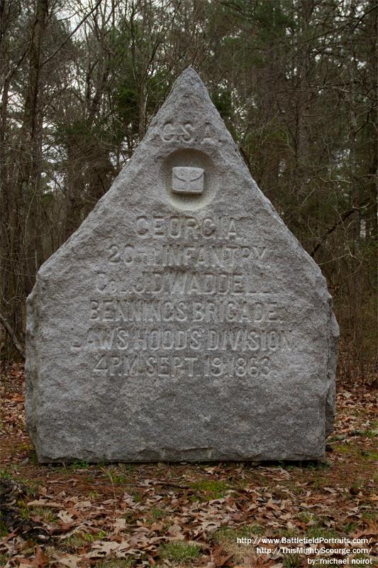 Monument 20th Georgia Infantry