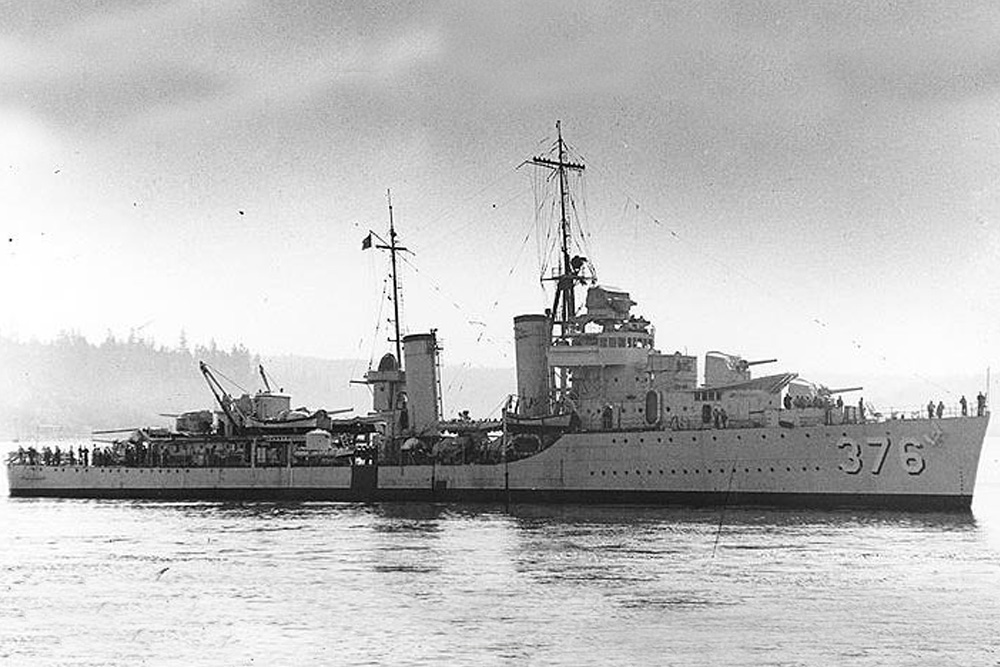 Scheepswrak USS Cushing (DD-376)