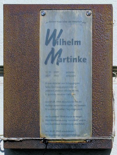 Gedenkteken Wilhelm Martinke
