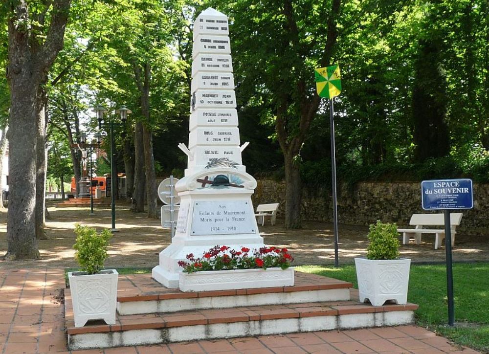 Monument Eerste Wereldoorlog Mauremont