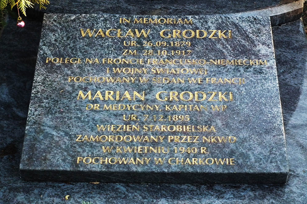 Herdenkingssteen Gorczyn Begraafplaats