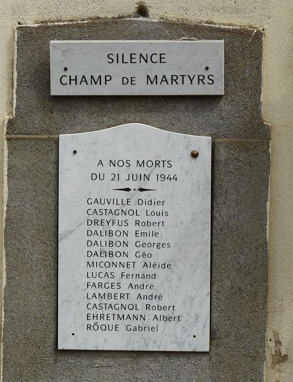 Monument Executie 21 Juni 1944