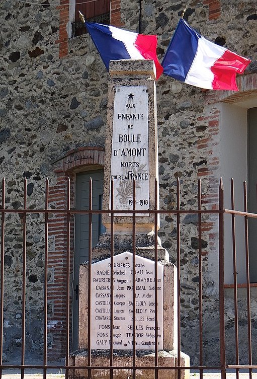 Monument Eerste Wereldoorlog Boule-d'Amont