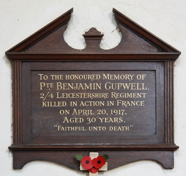 Memorial Benjamin Gupwell
