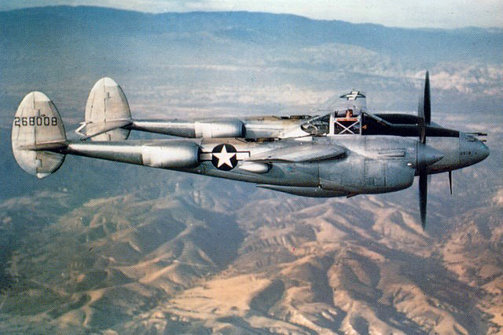 Crashlocatie P-38 Lightning S/N 42-13400