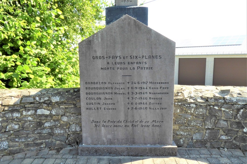 Oorlogsmonument Gros-Fays #2