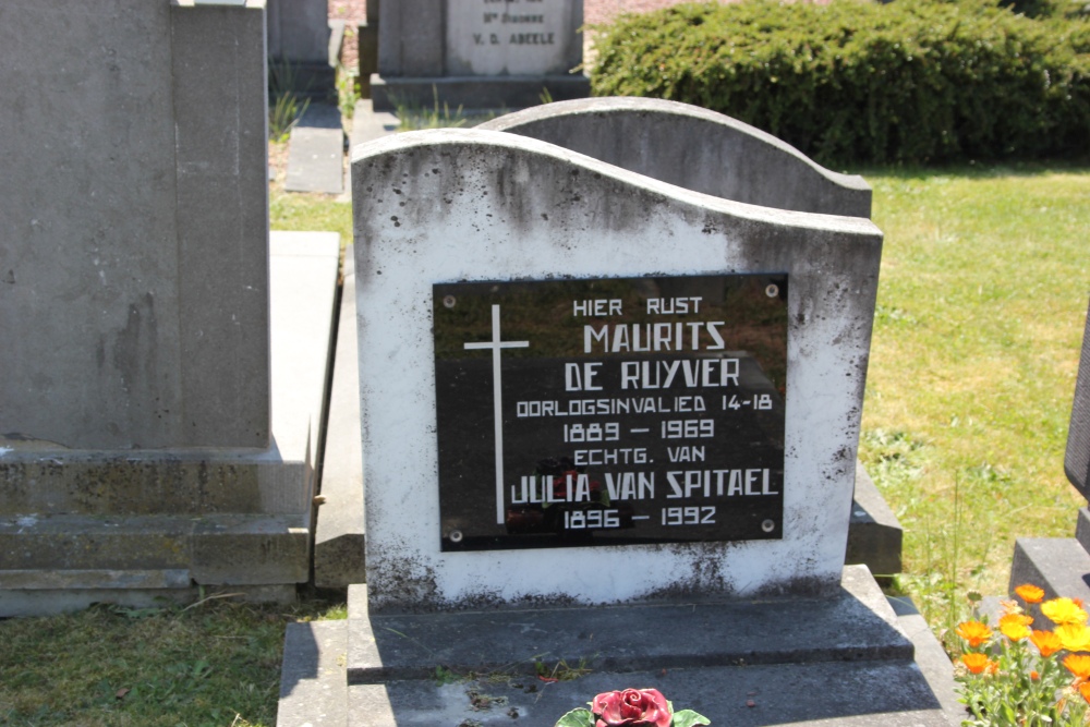 Belgische Graven Oudstrijders Oudenaarde Oude Begraafplaats