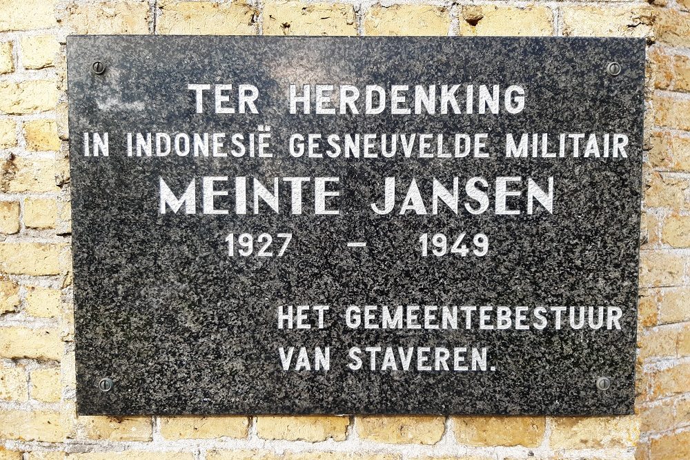 Memorial Stone Meinte Jansen