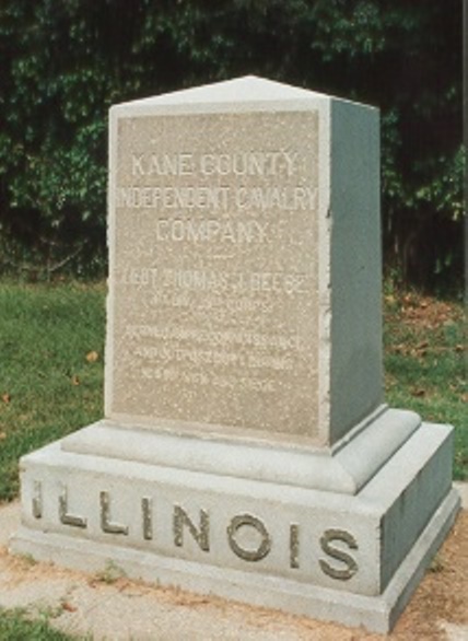 Monument 15th Illinois Cavalry, Company H (Union)