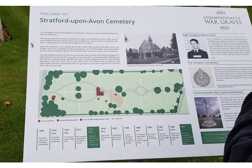 Oorlogsgraven van het Gemenebest Stratford-Upon-Avon Cemetery