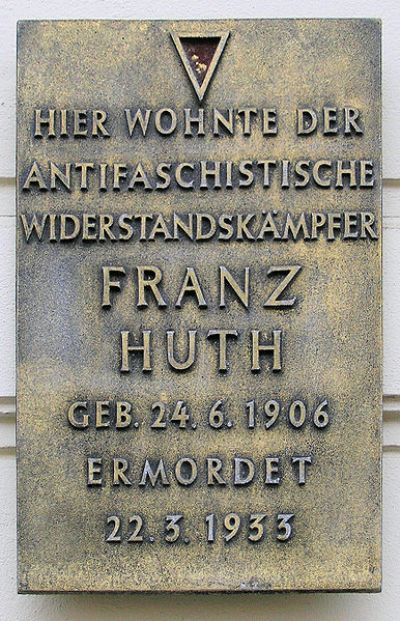 Gedenkteken Franz Hut