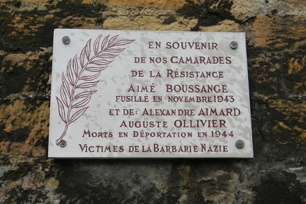 Gedenkteken Aim Boussange, Alexandre Aimard en Auguste Ollivier