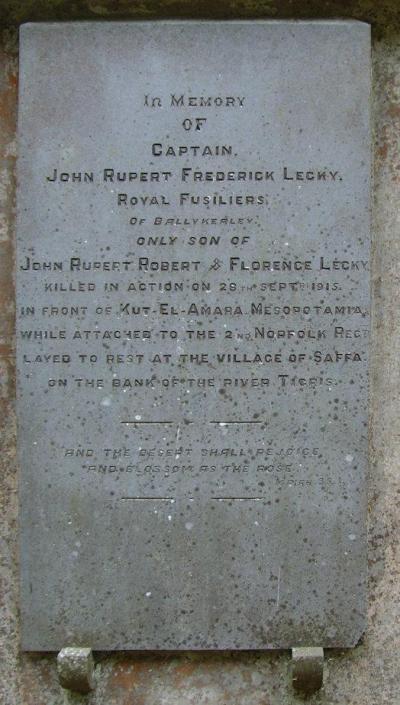 Memorial John Rupert Frederick Leckie