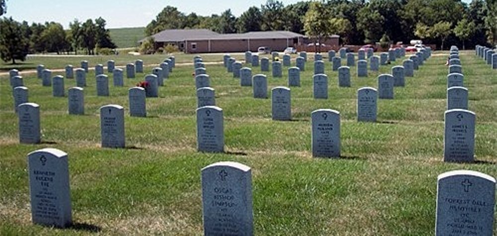 Amerikaanse Oorlogsgraven Missouri Veterans Cemetery at Higginsville