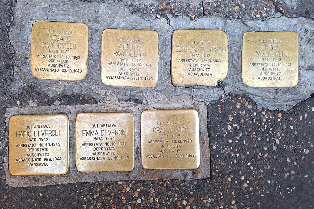 Stolpersteine Via del Portico d'Ottavia 9 #4