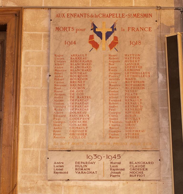 War Memorial La Chapelle-Saint-Mesmin