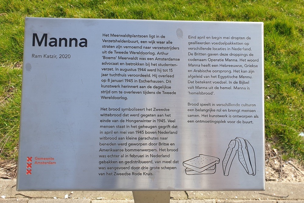 Manna Monument Meerwaldtplantsoen Amsterdam