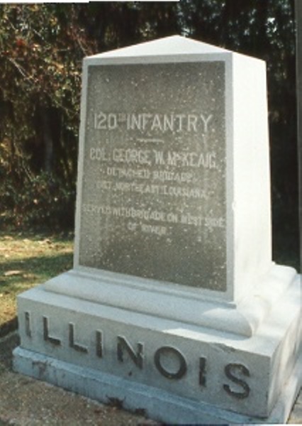 120th Illinois Infantry (Union) Monument