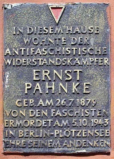 Gedenkteken Ernst Pahnke