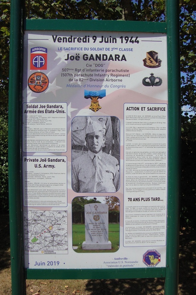 Information Panel and Memorial Joe Gandara