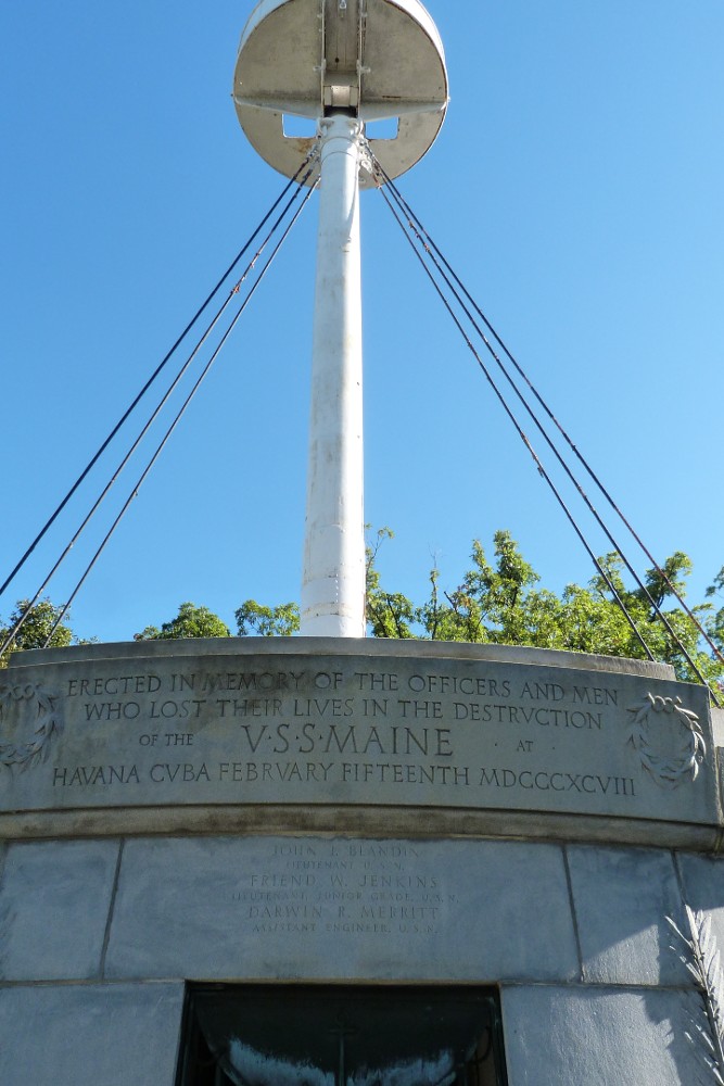 Memorial U.S.S. Maine Mast Arlington National Cemetery