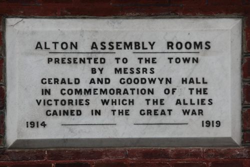 Gedenkteken Alton Assembly Rooms