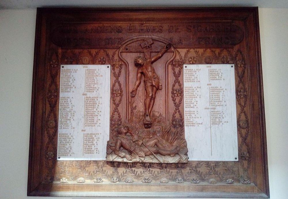 World War I Memorial Collge Saint-Gabriel
