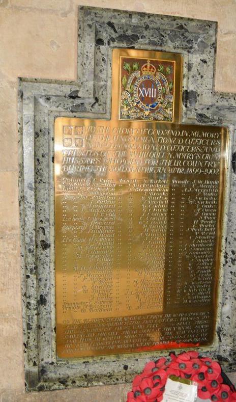 Memorials Anglo-Boer War York Minster