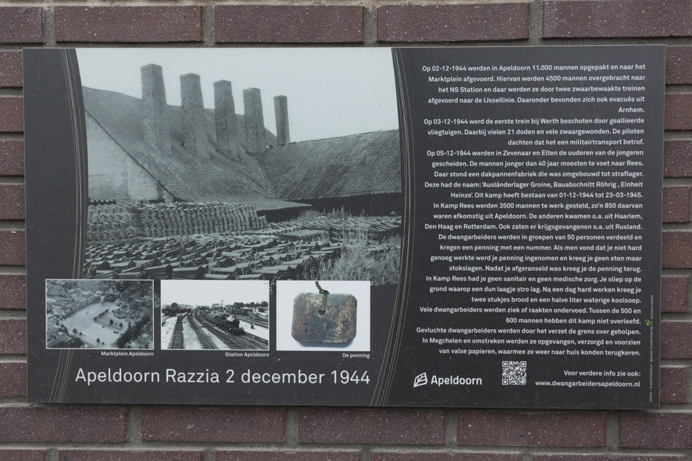 Gedenkteken Apeldoorn Razzia 2 December 1944
