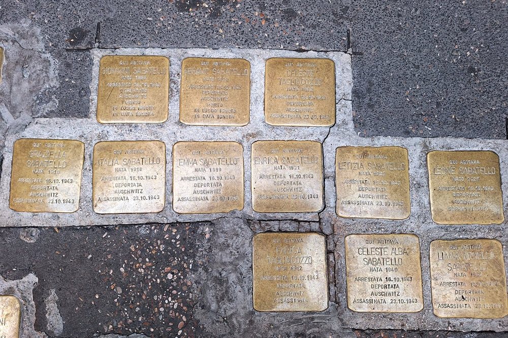 Stolpersteine Via del Portico d'Ottavia 9 #3