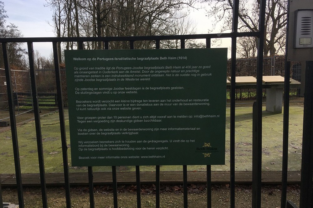 Memorial Jewish Cemetery  Beth Haim Ouderkerk aan de Amstel #2