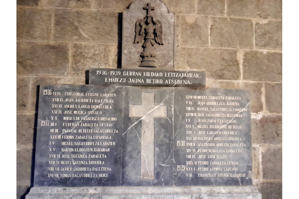 Monument Spaanse Burgeroorlog Leitza