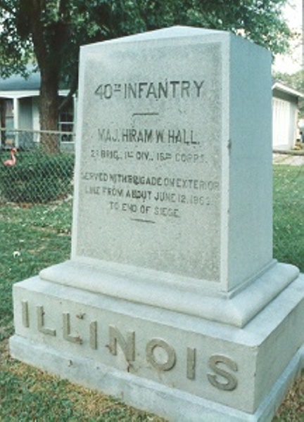 40th Illinois Infantry (Union) Monument