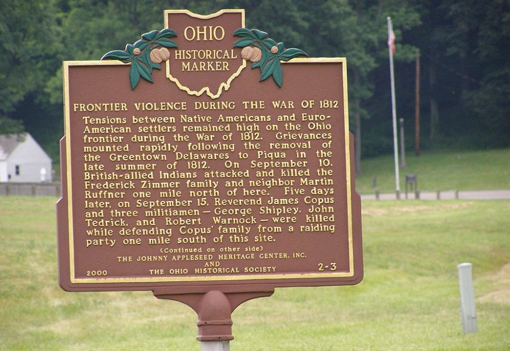 Historical Marker: Frontier Violence during the War of 1812