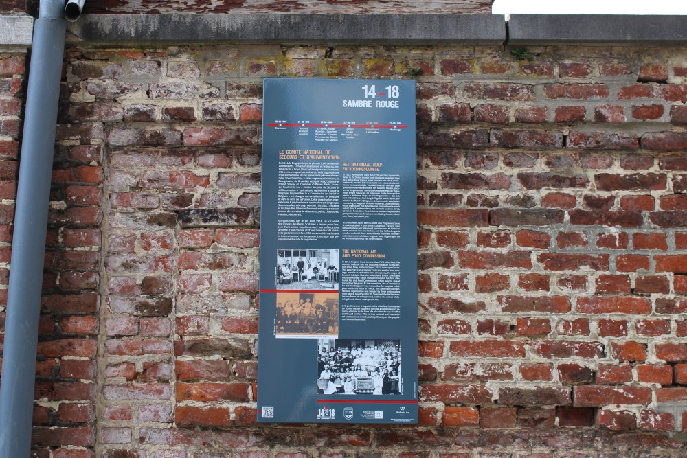 Information Board 14-18 Sambre Rouge - The National Aid and Food Commission