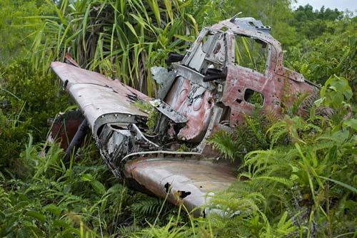 Wreckage A6M5B Zero Fighter Yap