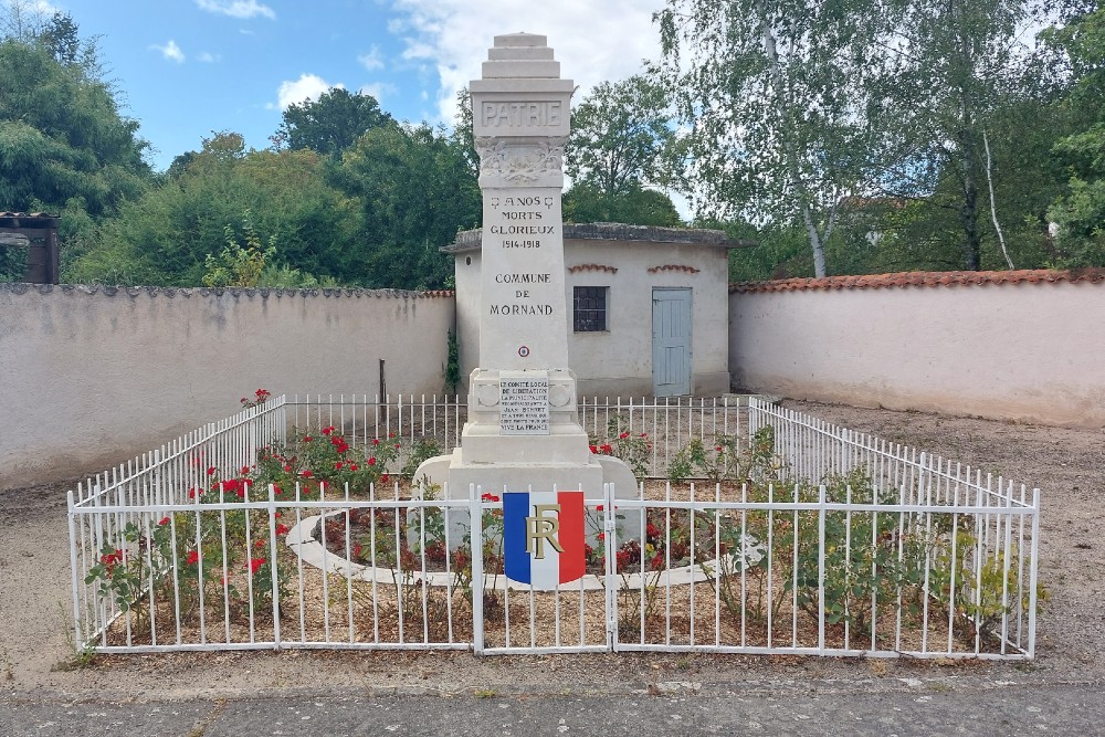 Monument Eerste Wereldoorlog Mornand-en-Forez